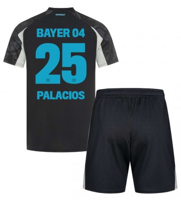 Bayer Leverkusen Exequiel Palacios #25 Tercera Equipación Niños 2024-25 Manga Corta (+ Pantalones cortos)